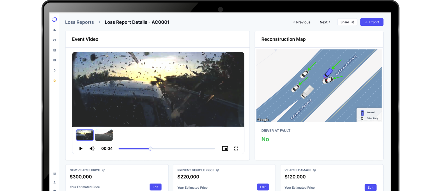 Full accident report